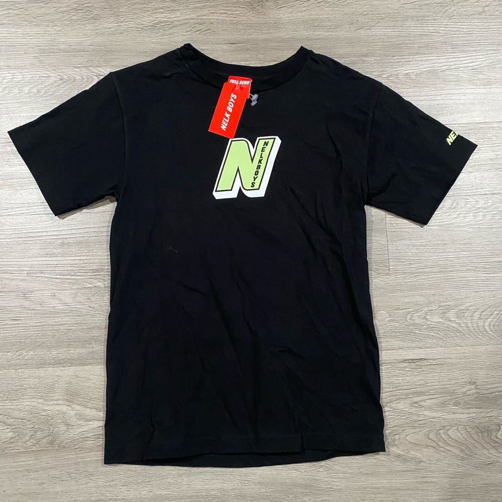 Full Send Nelk‎ Boys Logo Short Sleeve T-Shirt Black